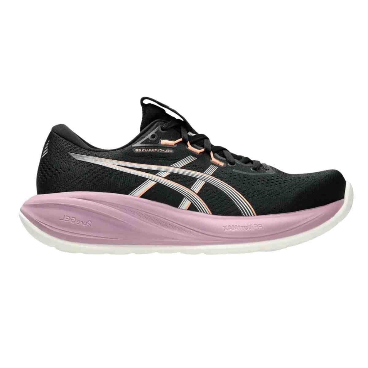 Tênis Corrida Feminino Asics Cumulus 28 Preto E Roxo