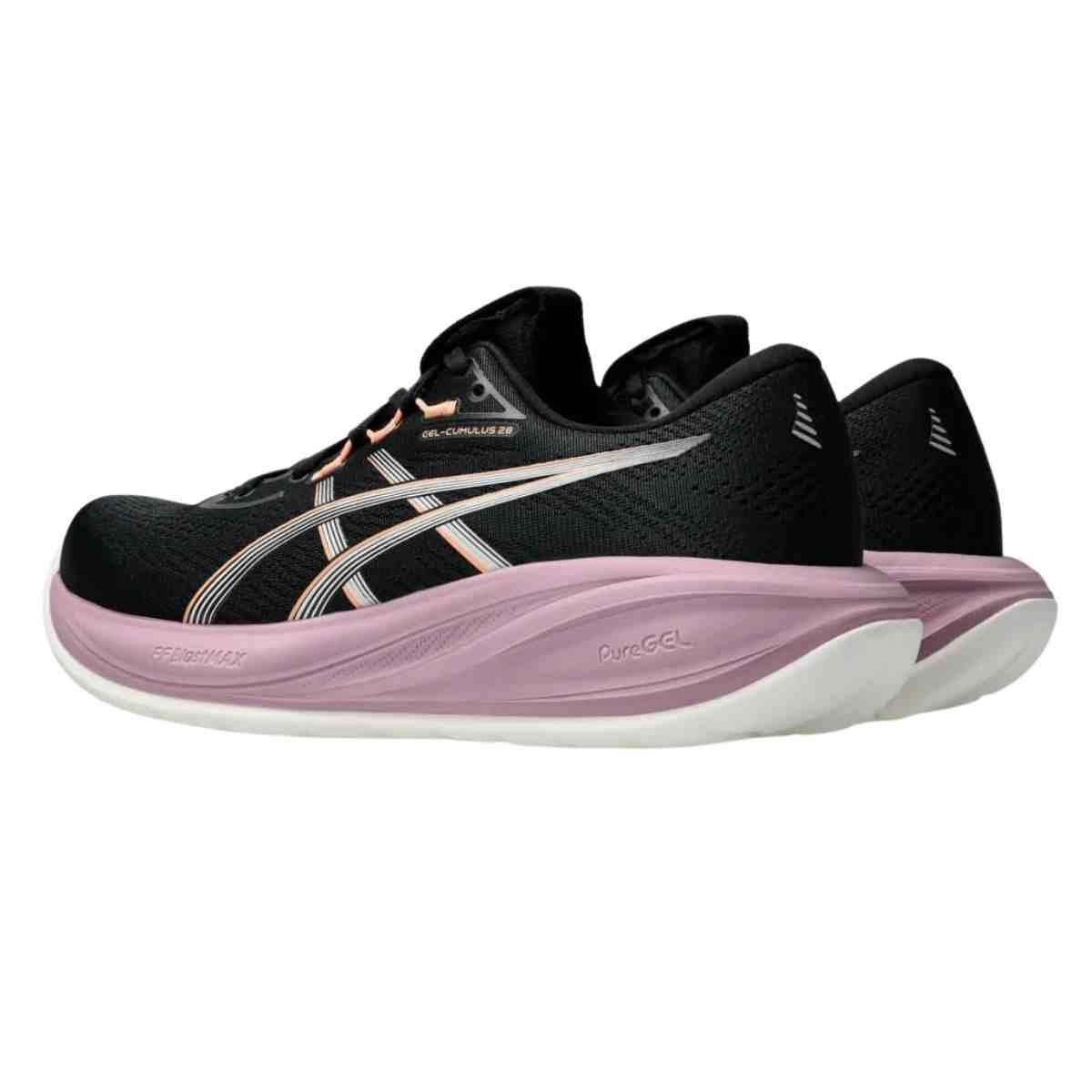 Tênis Corrida Feminino Asics Cumulus 28 Preto E Roxo Preto/Roxo 6