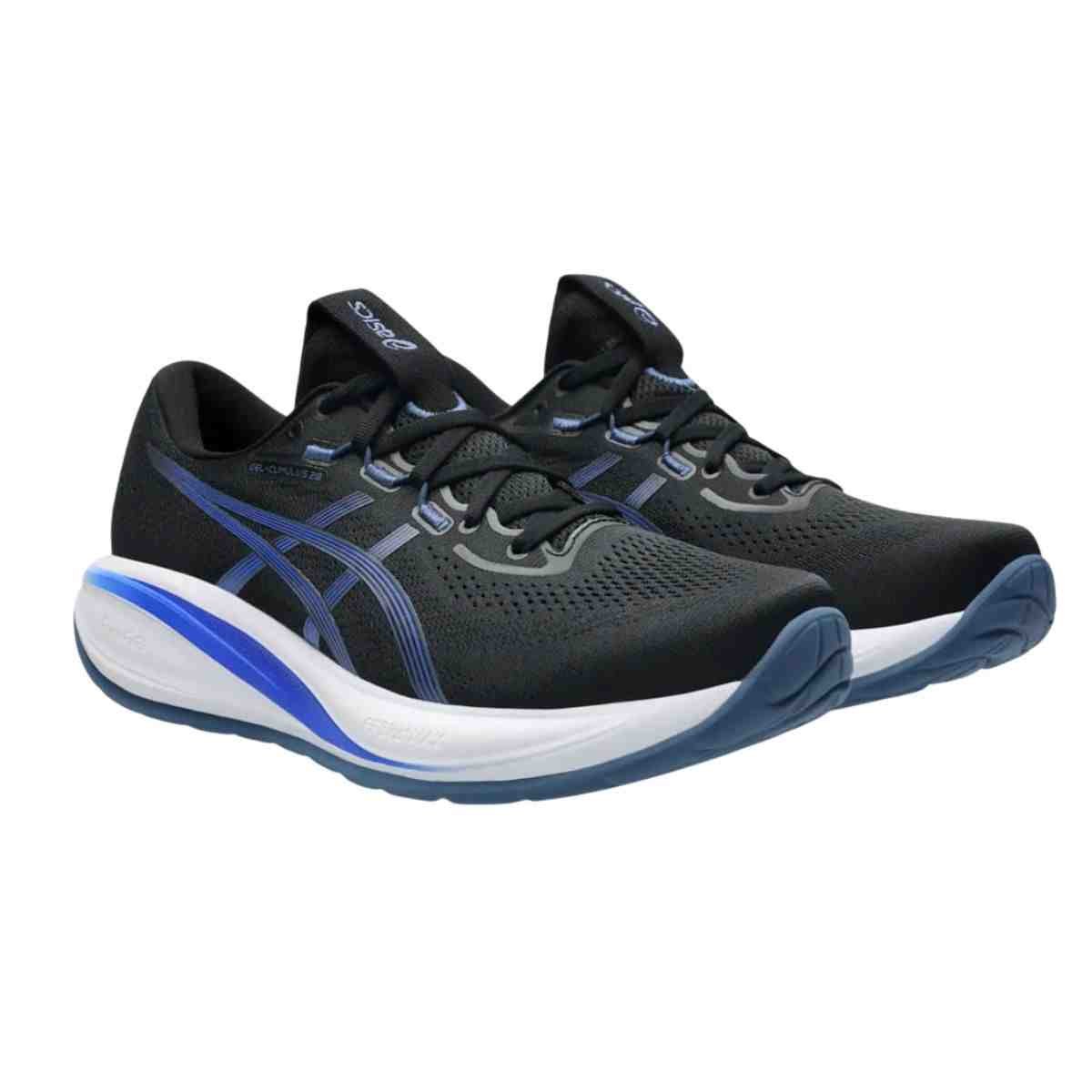 Tênis Corrida Masculino Asics Cumulus 28 Preto E Azul Preto/Azul 2