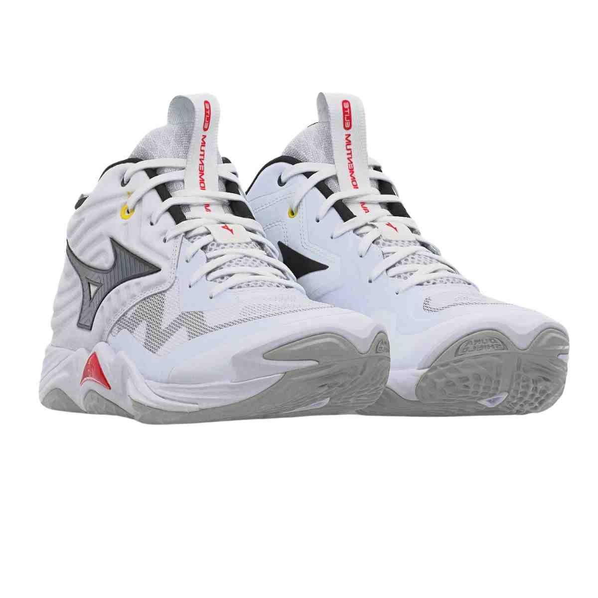 Tênis Volleyball Feminino Mizuno Wave Momentum Elite Mid Branco Bcptvm 2