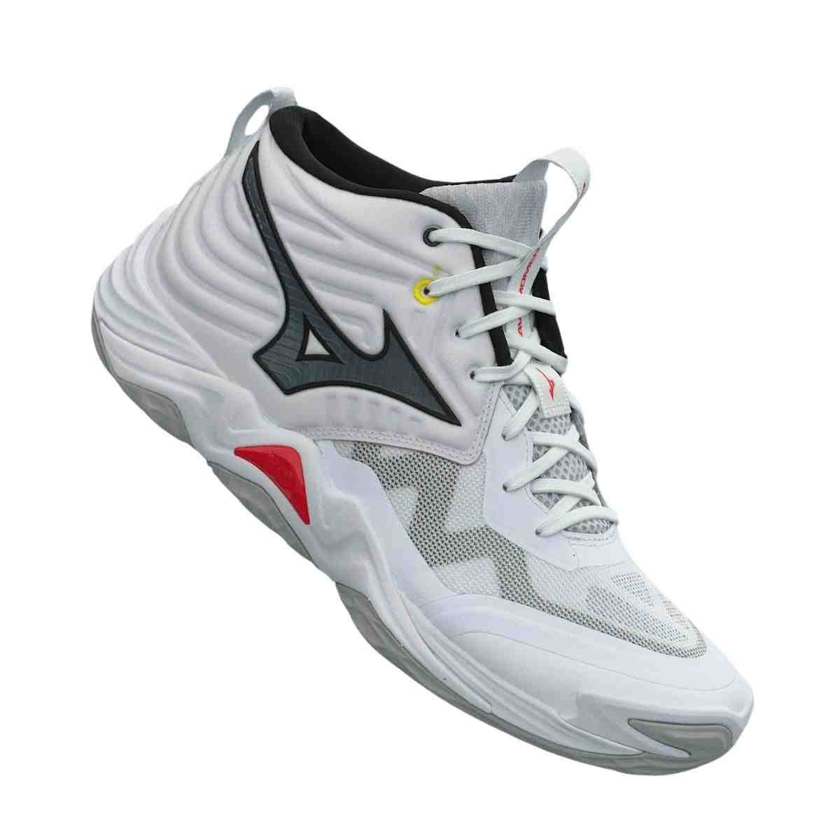 Tênis Volleyball Feminino Mizuno Wave Momentum Elite Mid Branco Bcptvm 4
