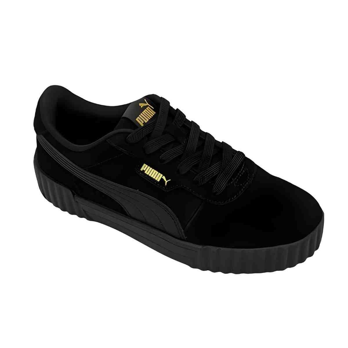 Tênis Casual Feminino Puma Carina 3.0 Sd Bdp Preto Preto 2