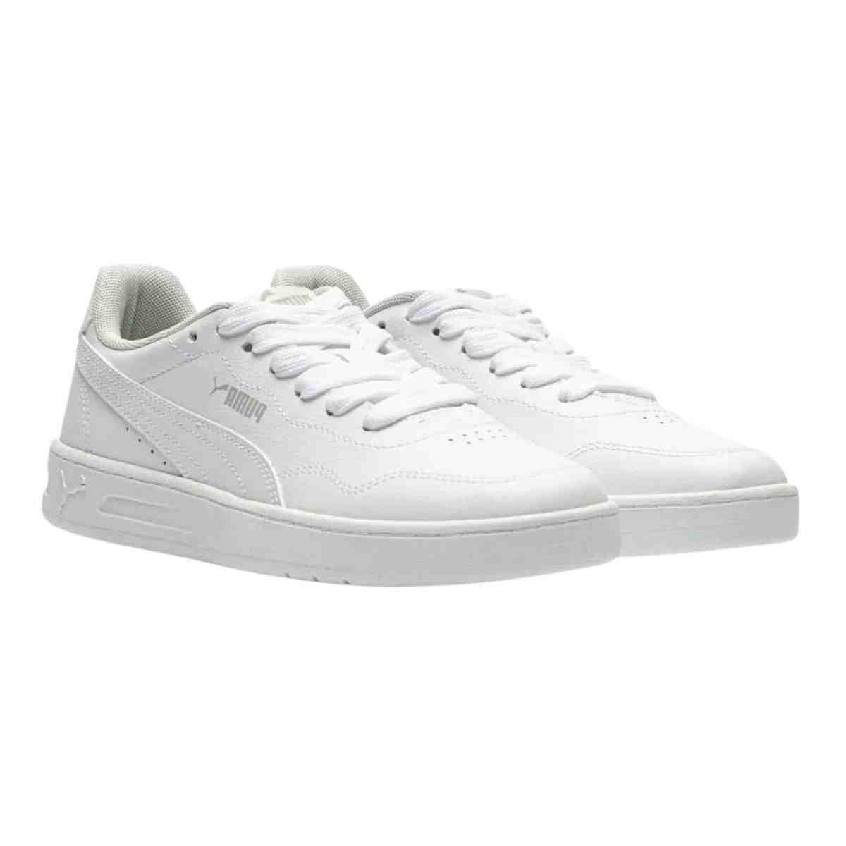 Tênis Casual Feminino Puma Court Lally Bdp Branco Branco 2