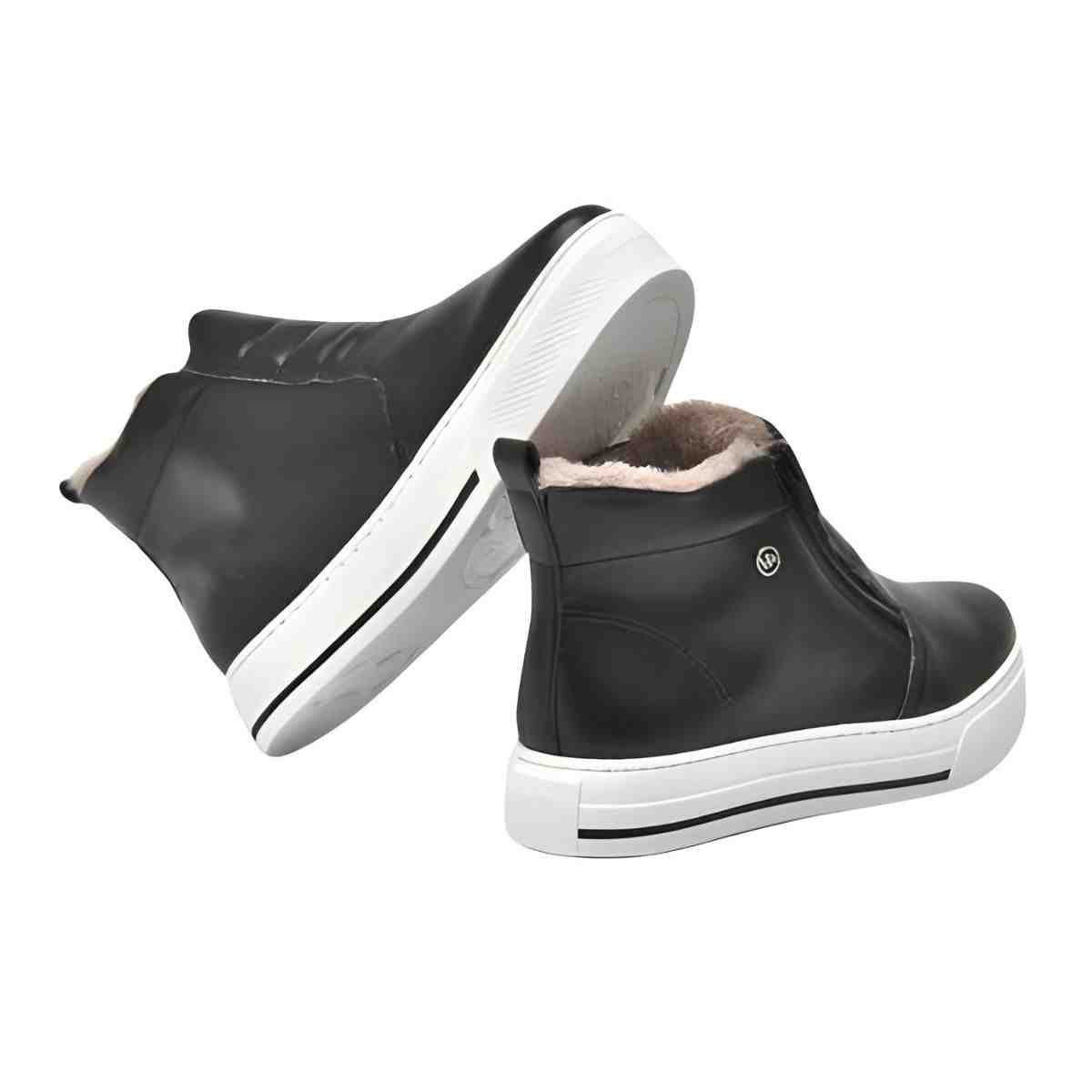Tênis Moda Feminino Via Marte Botinha Preto Preto 5