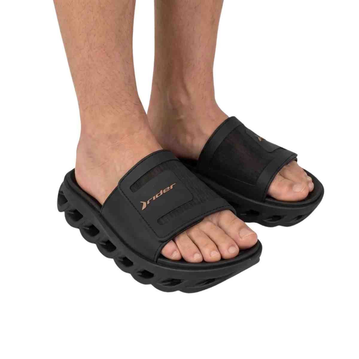 Chinelo Masculino Slide Rider R Power Preto Preto 6