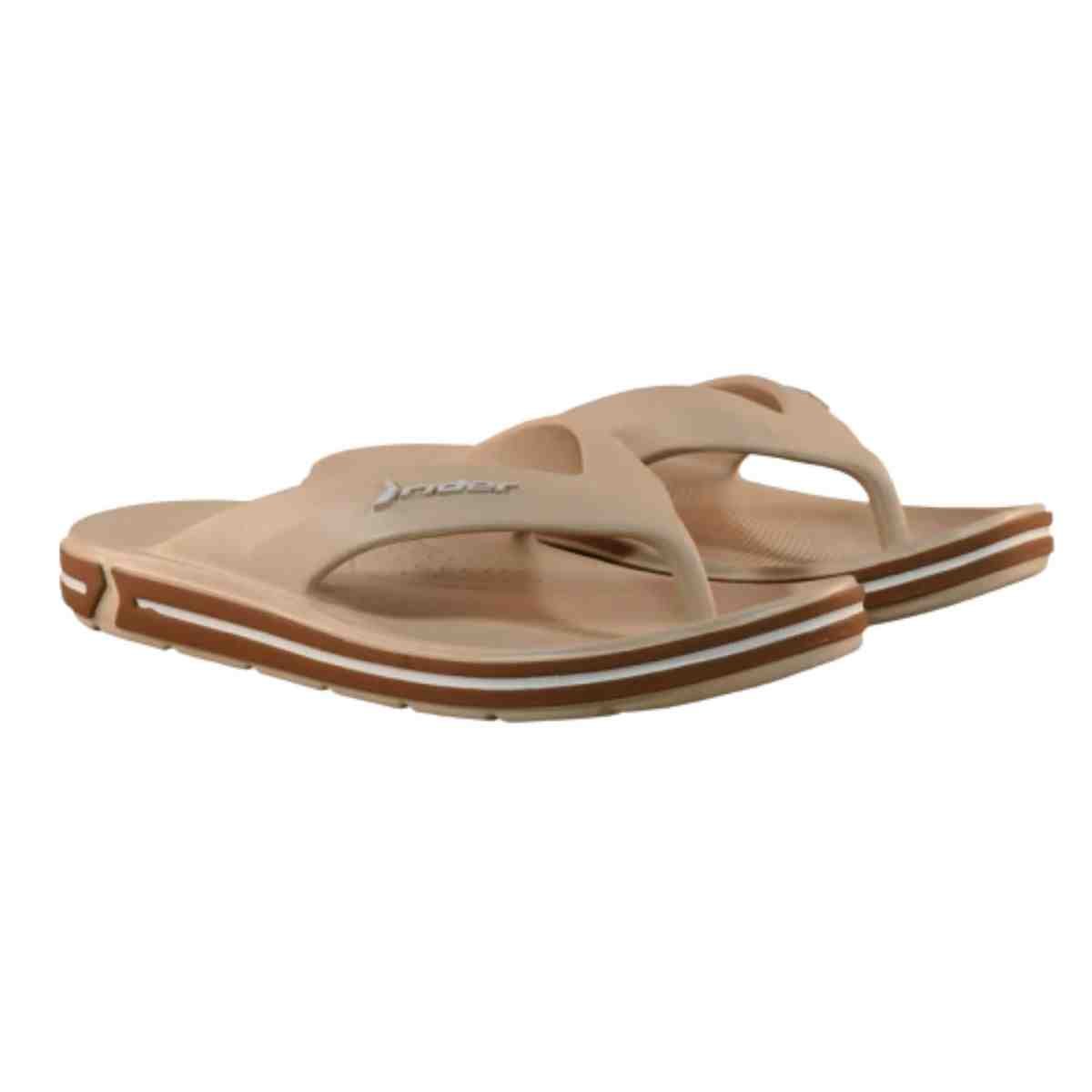 Chinelo Masculino Dedo Rider Flex Bege Bege 3