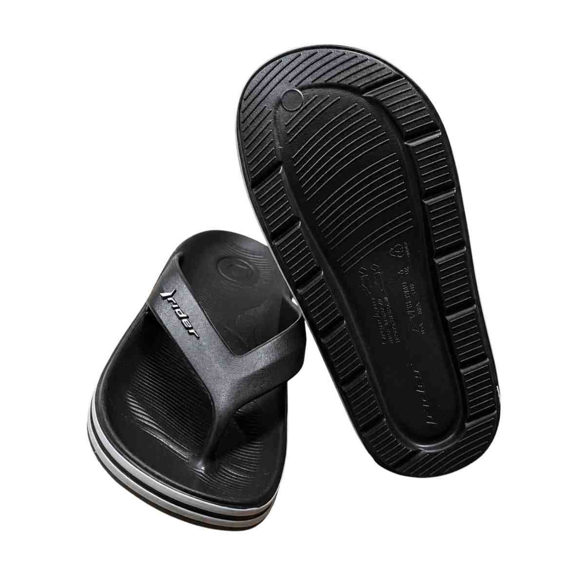 Chinelo Masculino Dedo Rider Flex Preto Preto 7