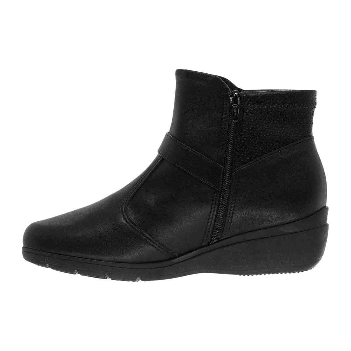 Bota Feminina Cano Baixo Piccadilly Maxi Preta Preto 6