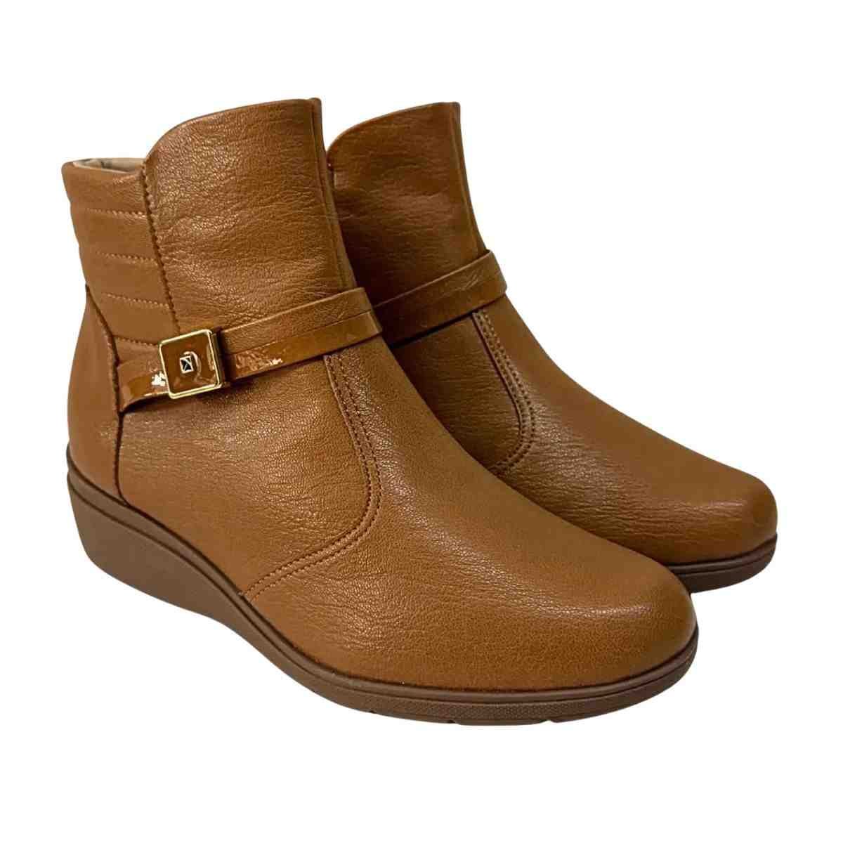 Bota Feminina Cano Baixo Piccadilly Mascavo Mascavo 2