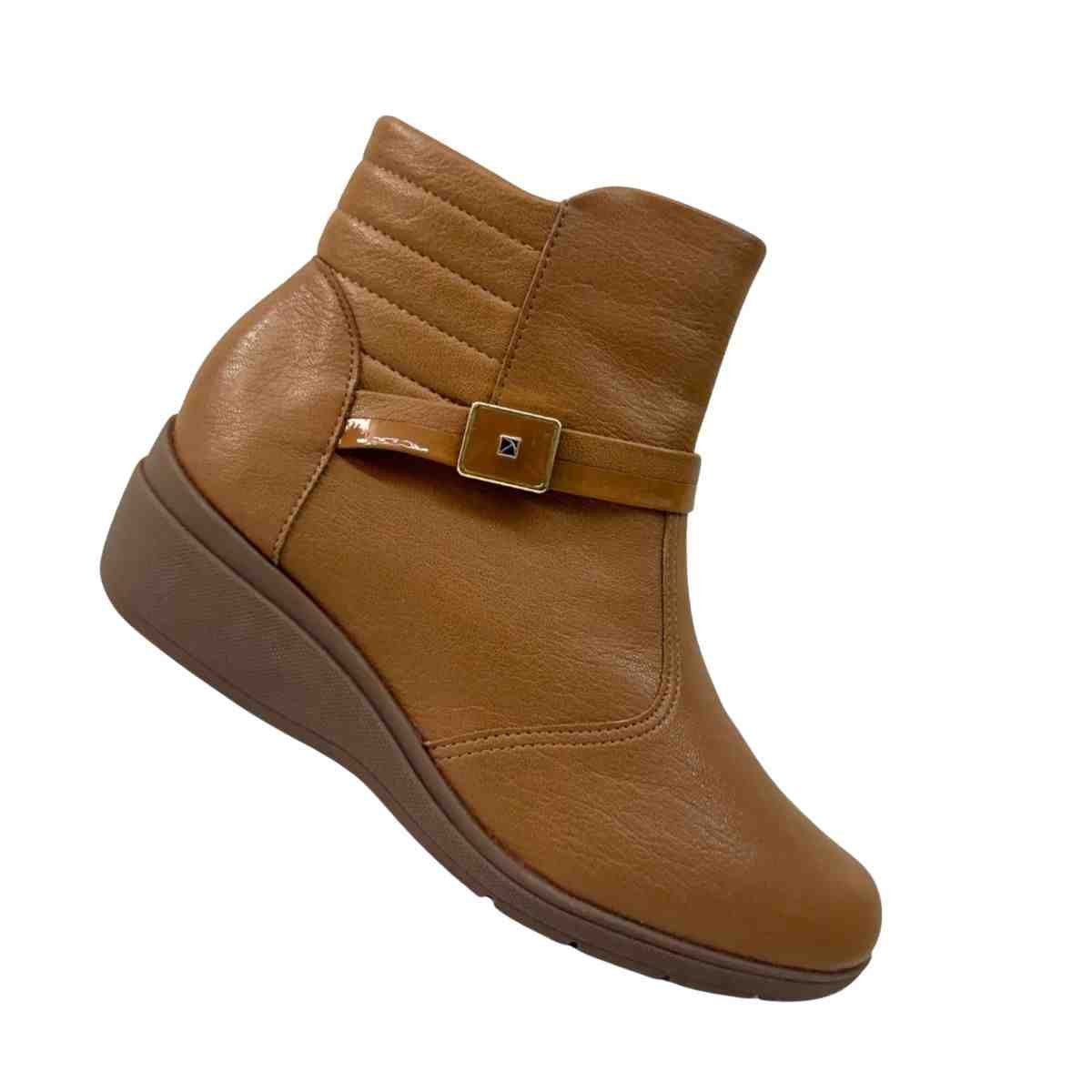 Bota Feminina Cano Baixo Piccadilly Mascavo Mascavo 5