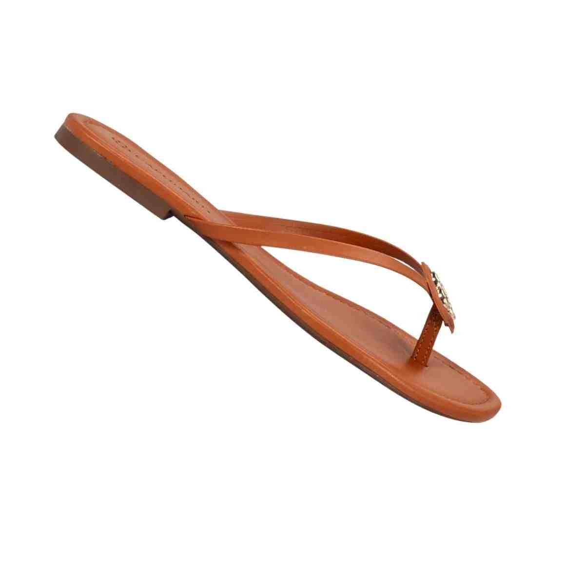 Tamanco Feminino Rasteiro Capodarte Marrom Marrom 7
