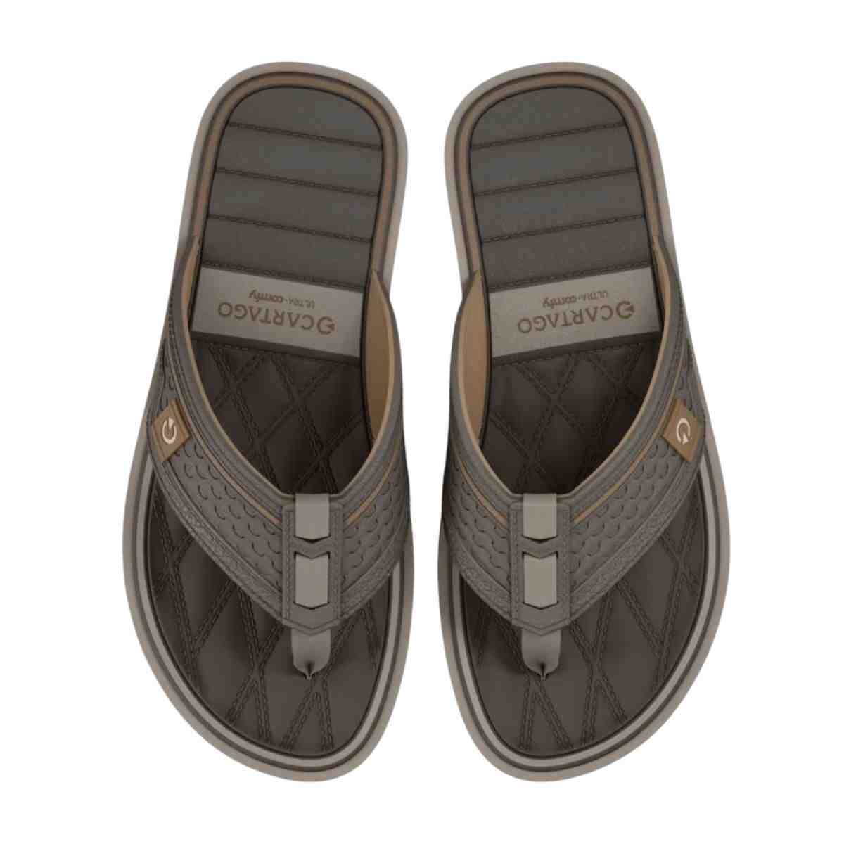 Chinelo Masculino Dedo Cartago Lyon V Marrom Marrom 5