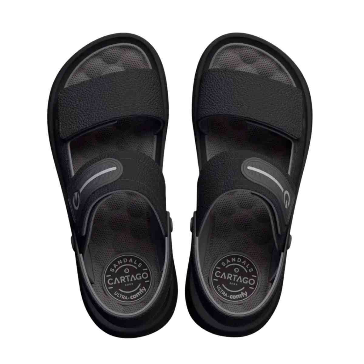 Chinelo Masc Dedo Cartago Santorini Viii Sand 12537-Cb023 Preto 3