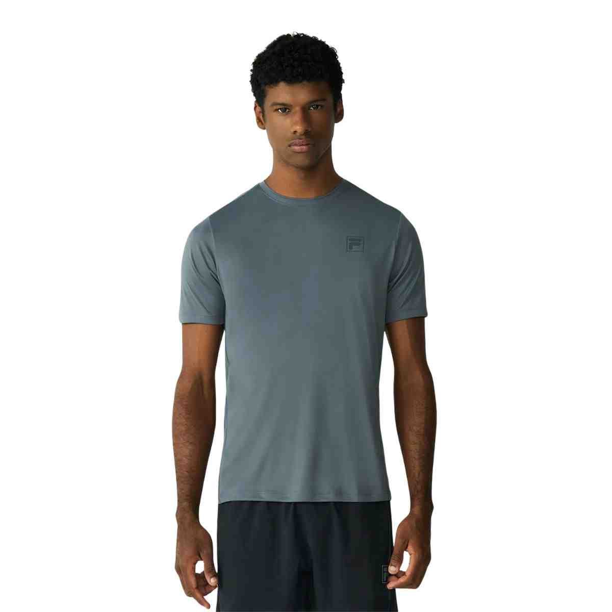 Camiseta Masculina Fila Reflective Core Run Chumbo Chumbo 1