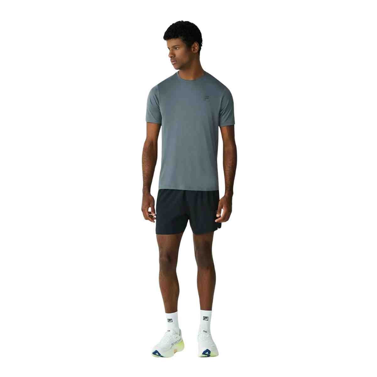 Camiseta Masculina Fila Reflective Core Run Chumbo Chumbo 2
