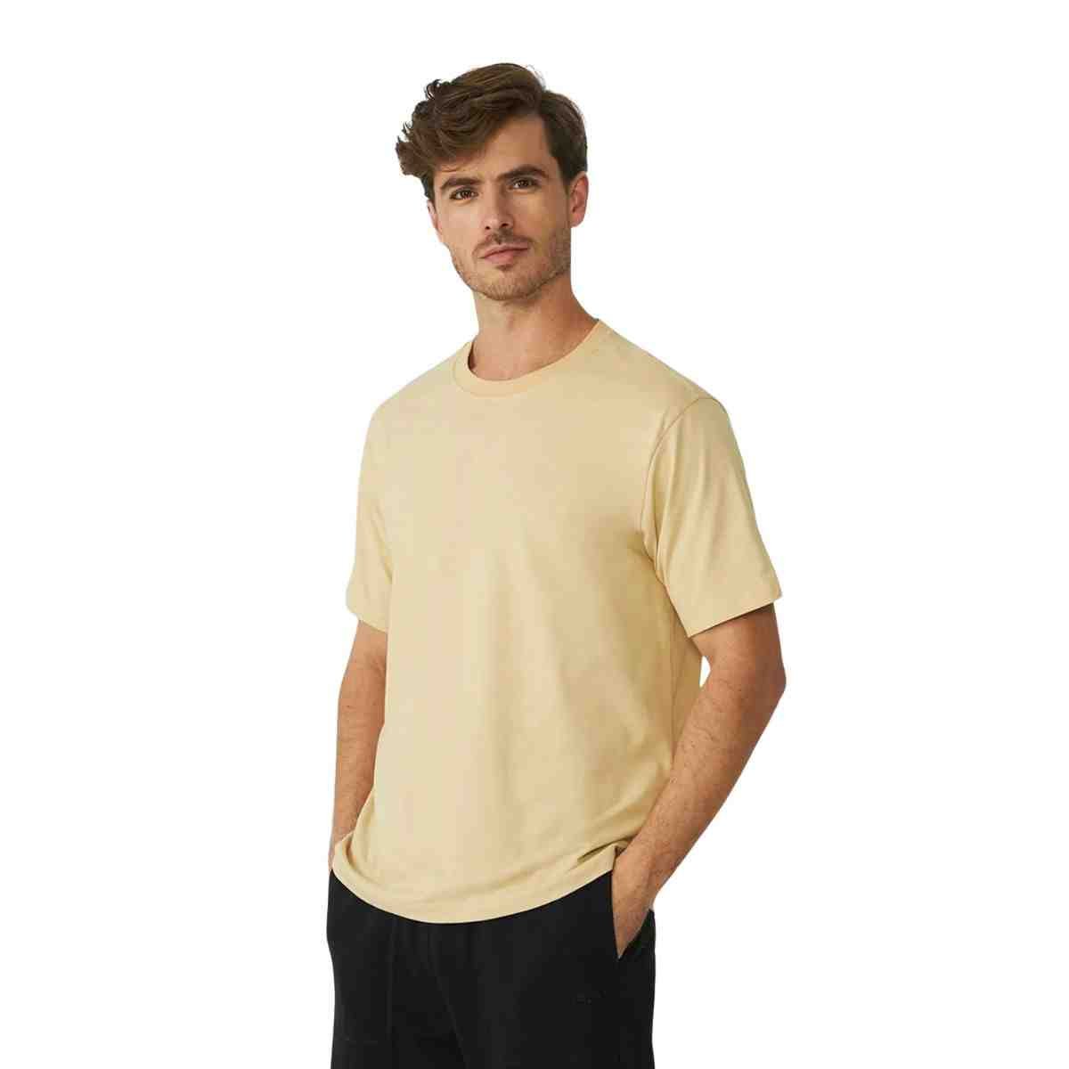 Camiseta Masculina Fila Comfort Classic Bronze Bege 1