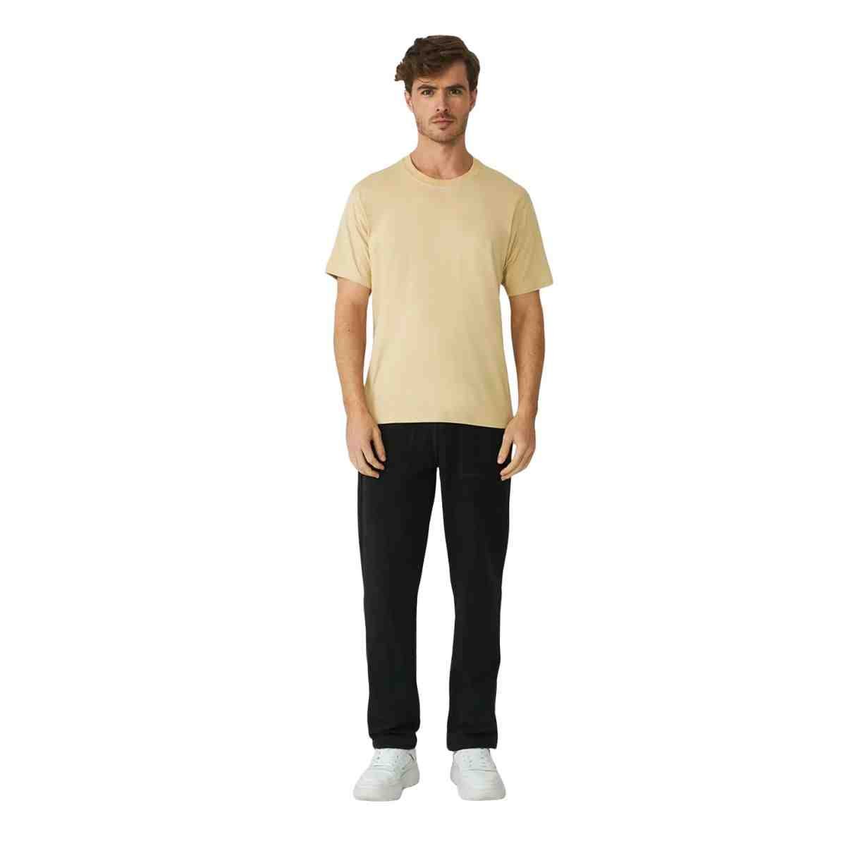 Camiseta Masculina Fila Comfort Classic Bronze Bege 2