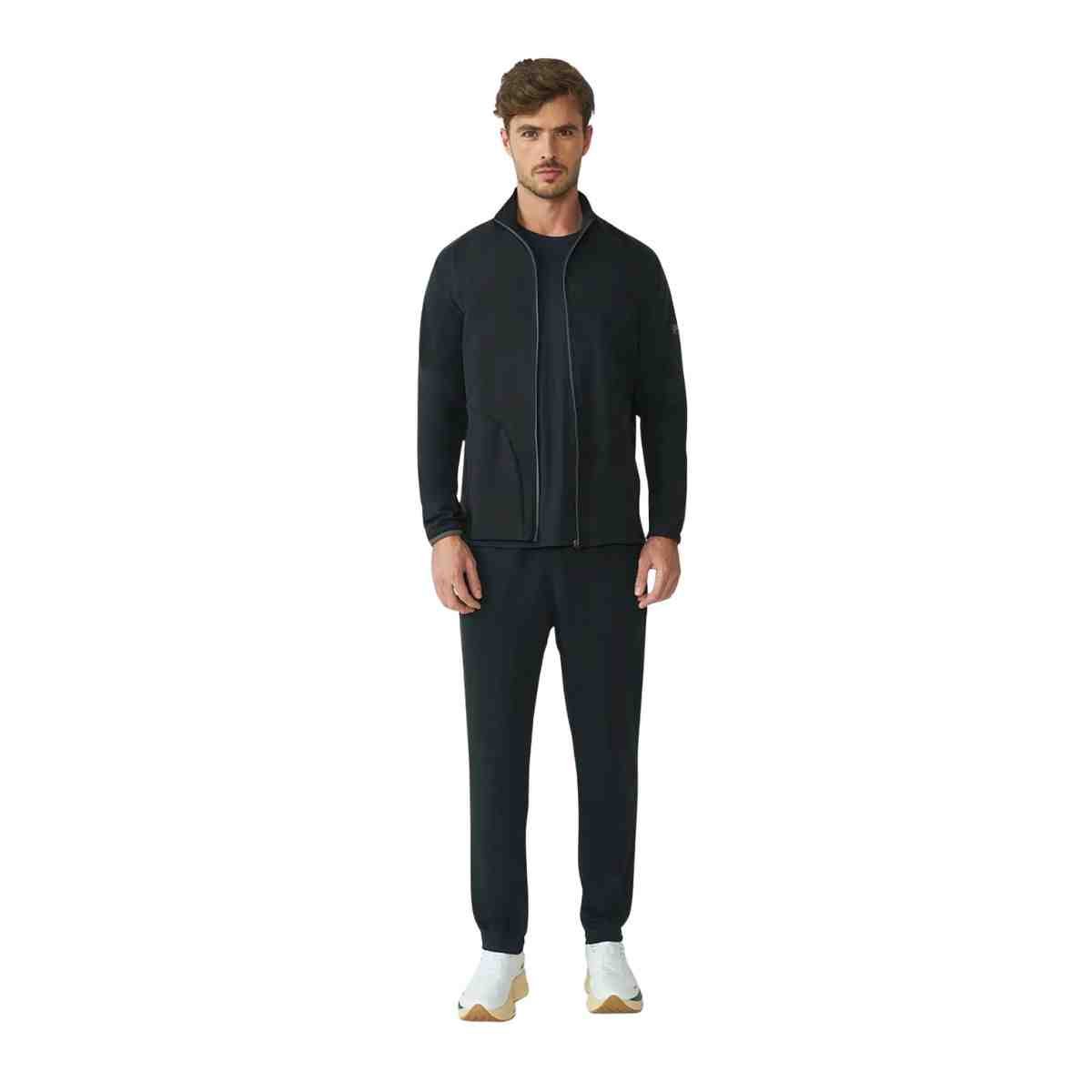 Calça Masculina Moleton Fila Flow Sport Preta Preto 1