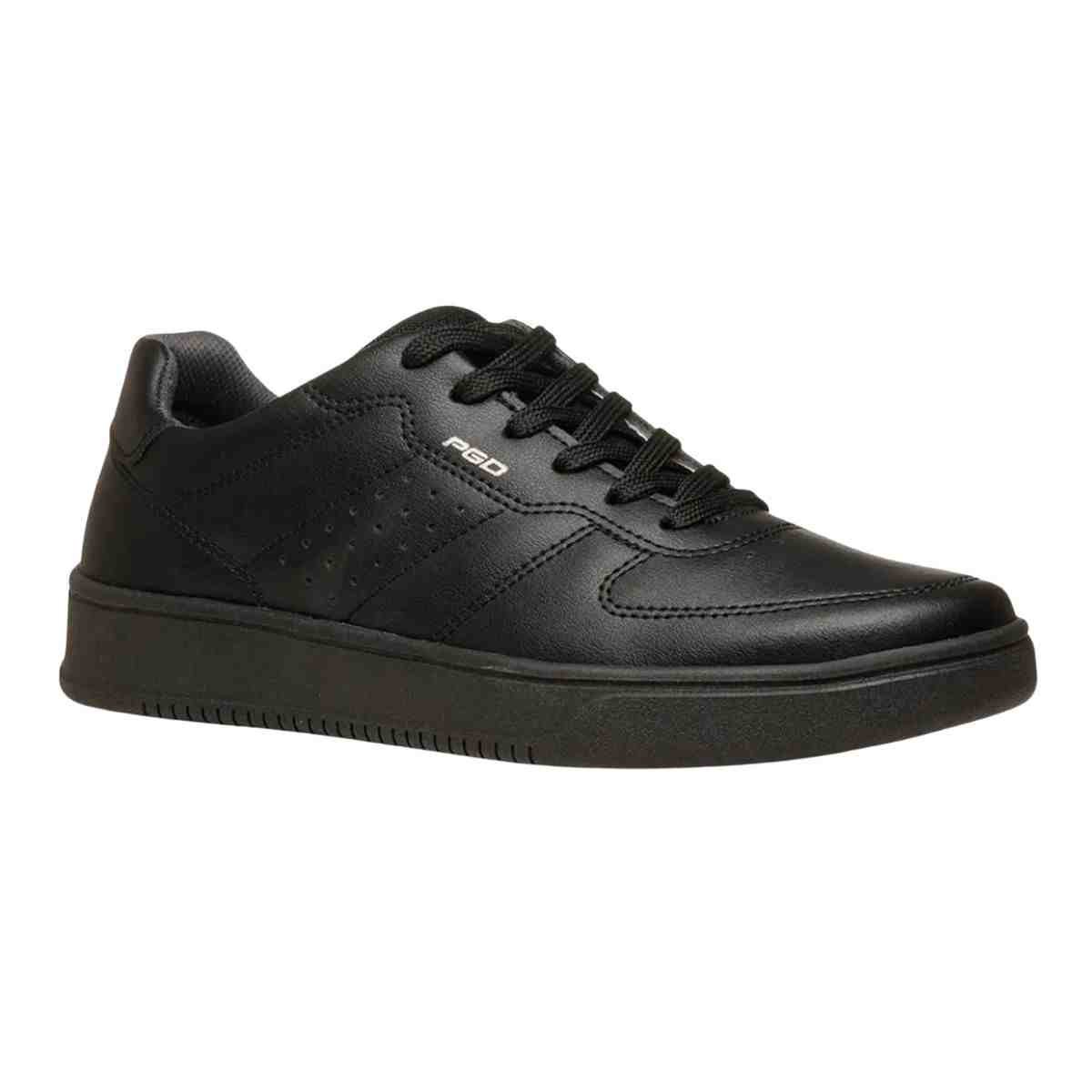 Sapatênis Masculino Pegada Em Microfibra Preto Preto 2