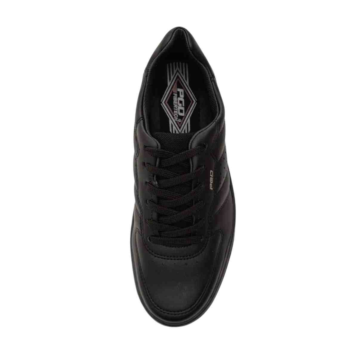 Sapatênis Masculino Pegada Em Microfibra Preto Preto 3