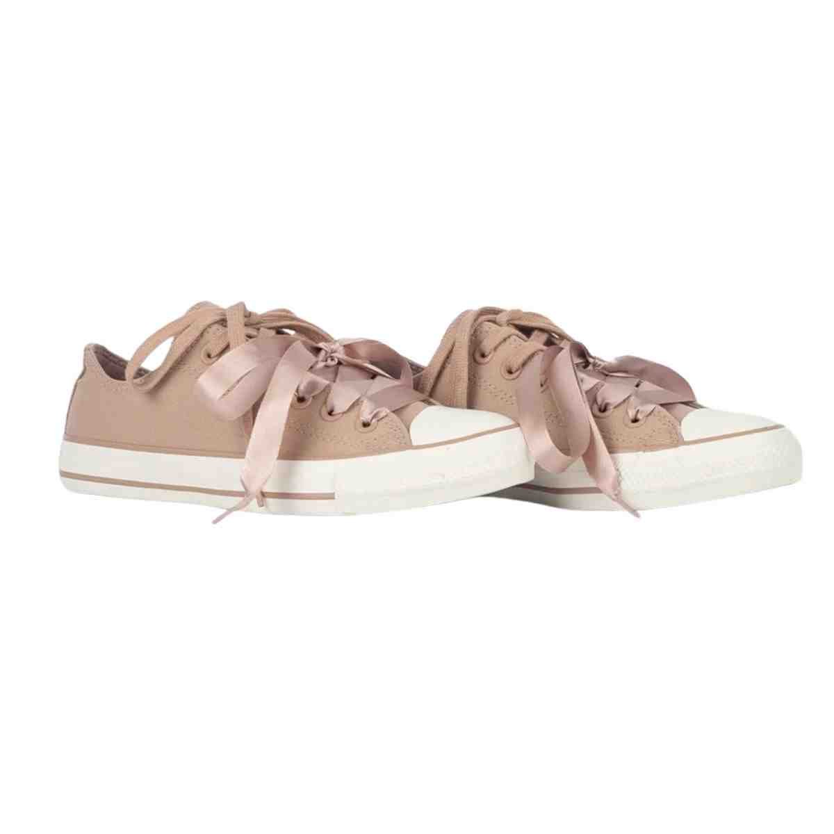 Tênis Casual Feminino Converse Chuck Taylor Marrom Bege 7