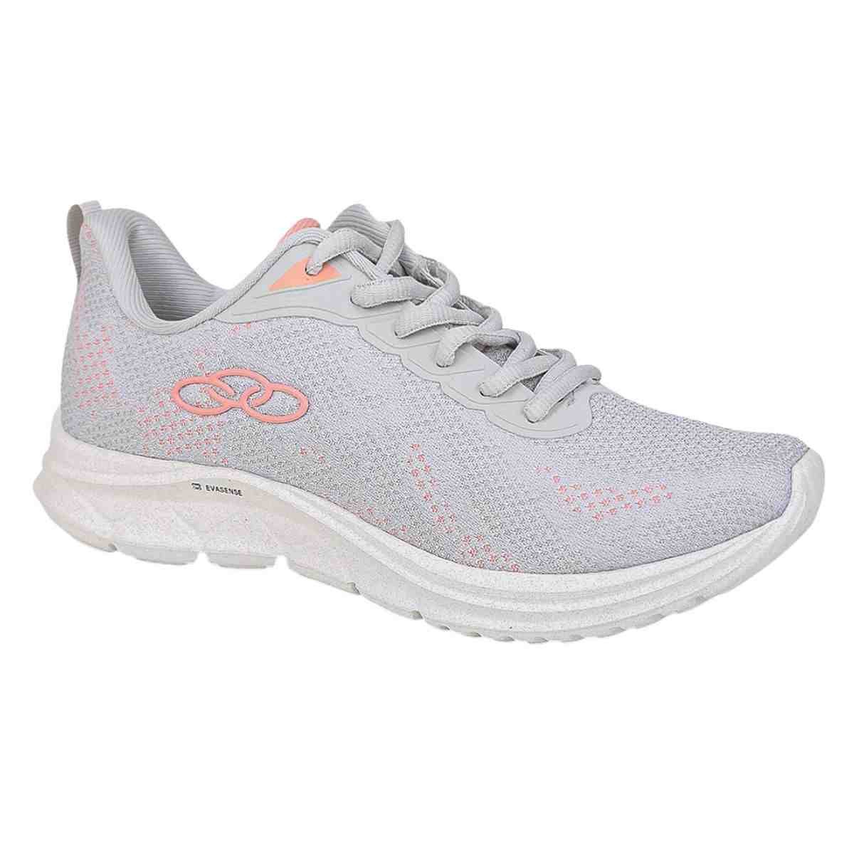 Tênis Corrida Feminino Olympikus Citrus 2 Cinza Cinza/Rosa 2