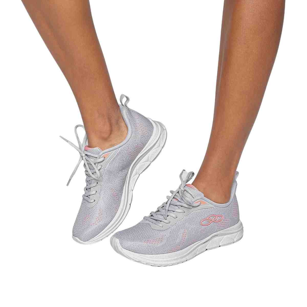 Tênis Corrida Feminino Olympikus Citrus 2 Cinza Cinza/Rosa 5