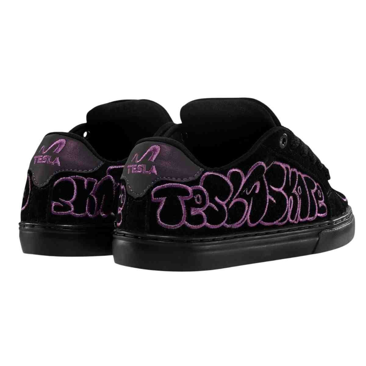 Tênis Street Feminino Tesla Hertz Art Preto E Roxo Preto/Roxo 5