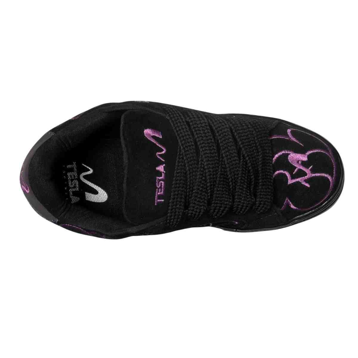 Tênis Street Feminino Tesla Hertz Art Preto E Roxo Preto/Roxo 6