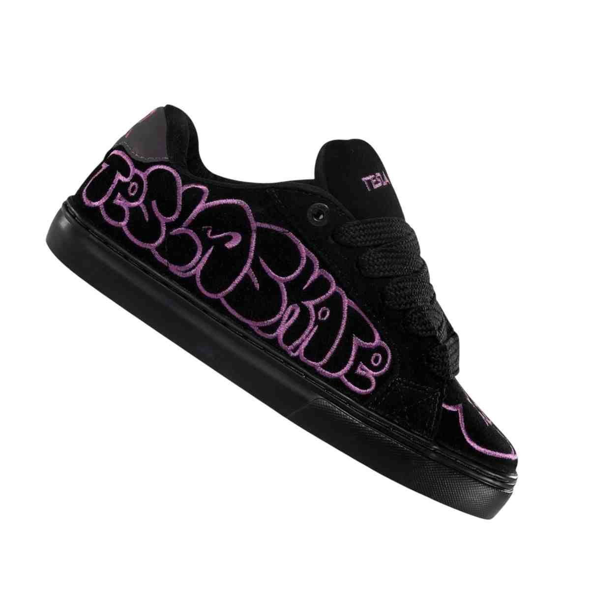 Tênis Street Feminino Tesla Hertz Art Preto E Roxo Preto/Roxo 7