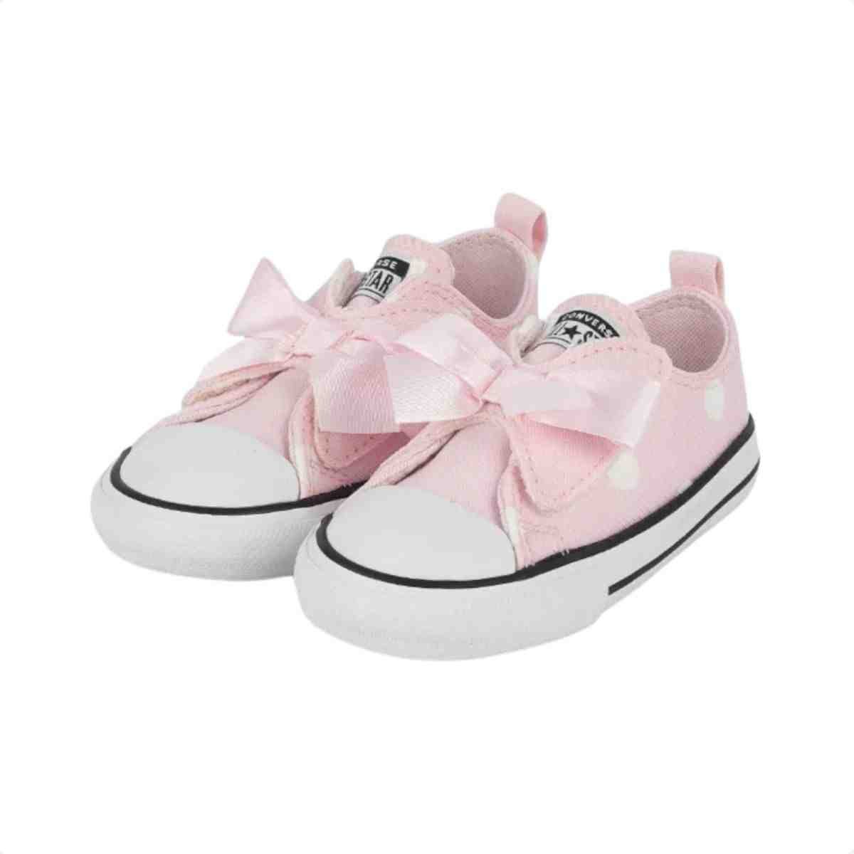 Tenis Casual Bebe Converse Chuck Taylor Rosa Rosa 3