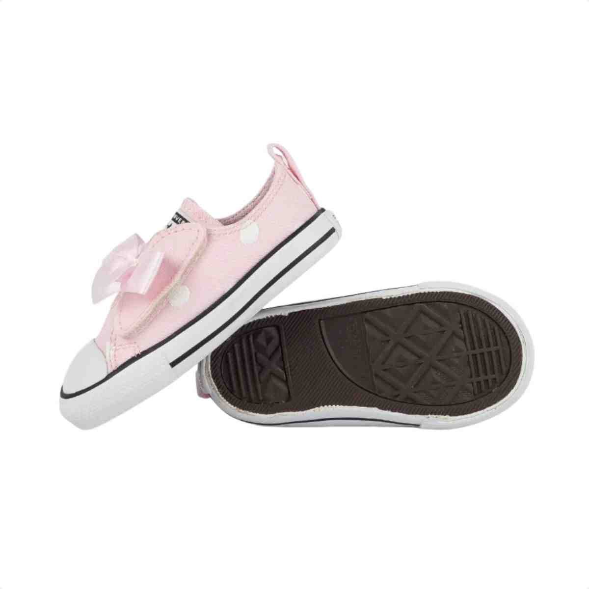 Tenis Casual Bebe Converse Chuck Taylor Rosa Rosa 5