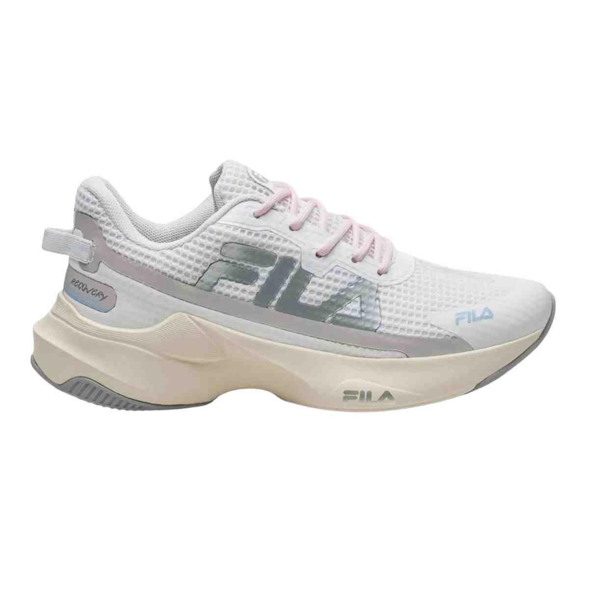 Tênis Corrida Feminino Fila Recovery Branco