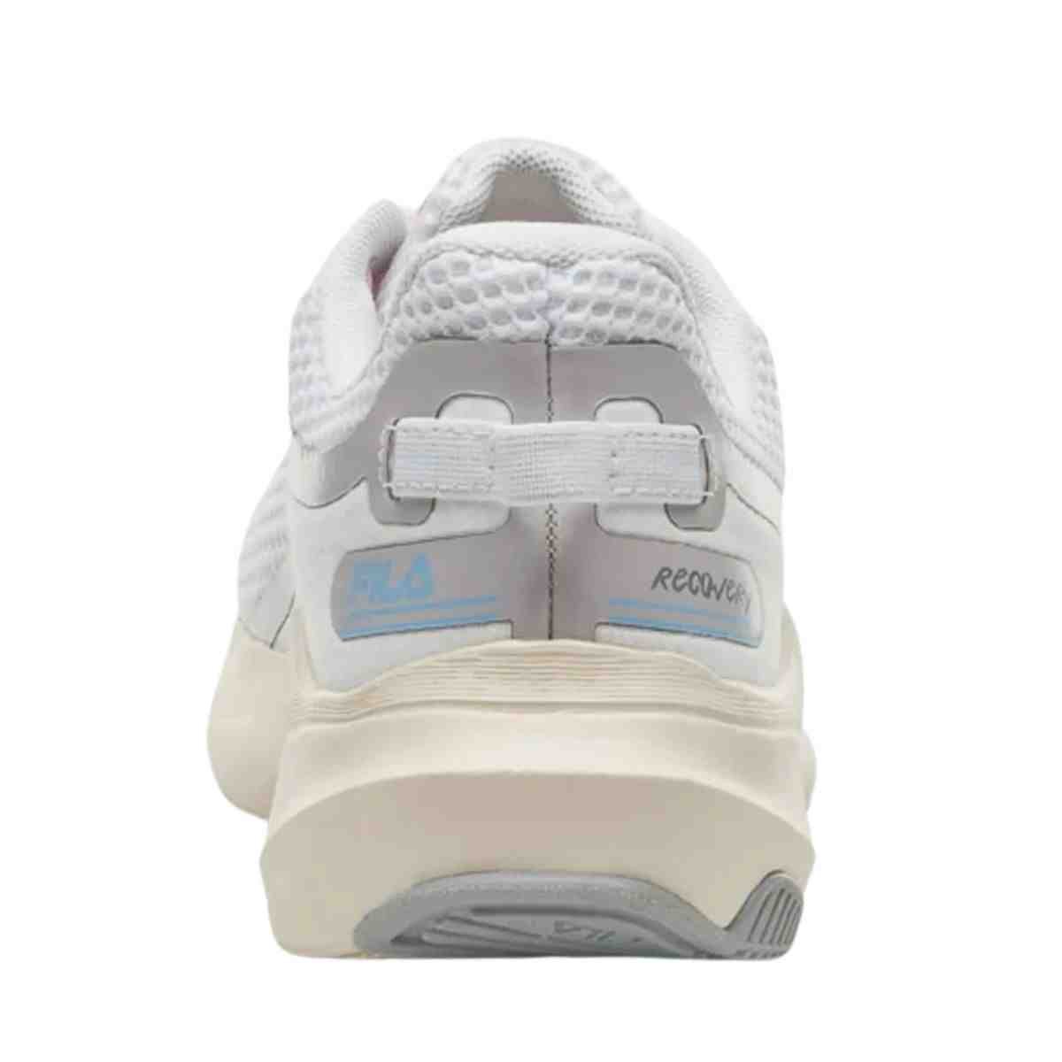 Tênis Corrida Feminino Fila Recovery Branco Branco/Prata 7