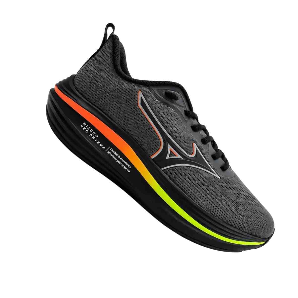 Tênis Corrida Masculino Mizuno Neo Pryzma Chumbo Cinza 6