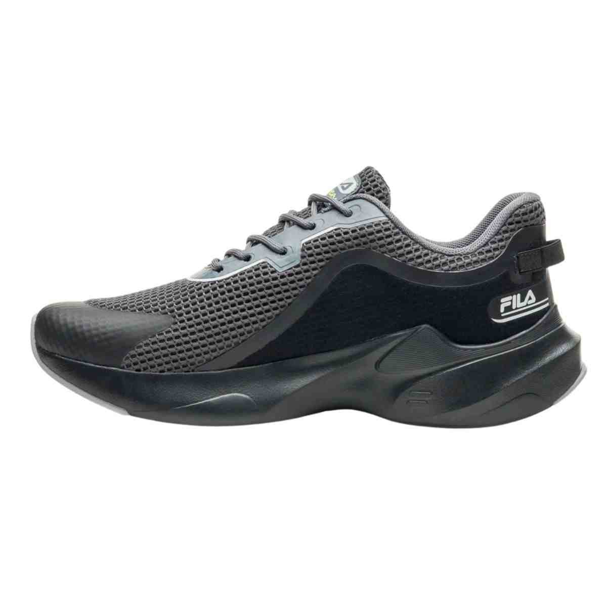 Tênis Corrida Masculino Fila Recovery Chumbo E Preto Cinza 5