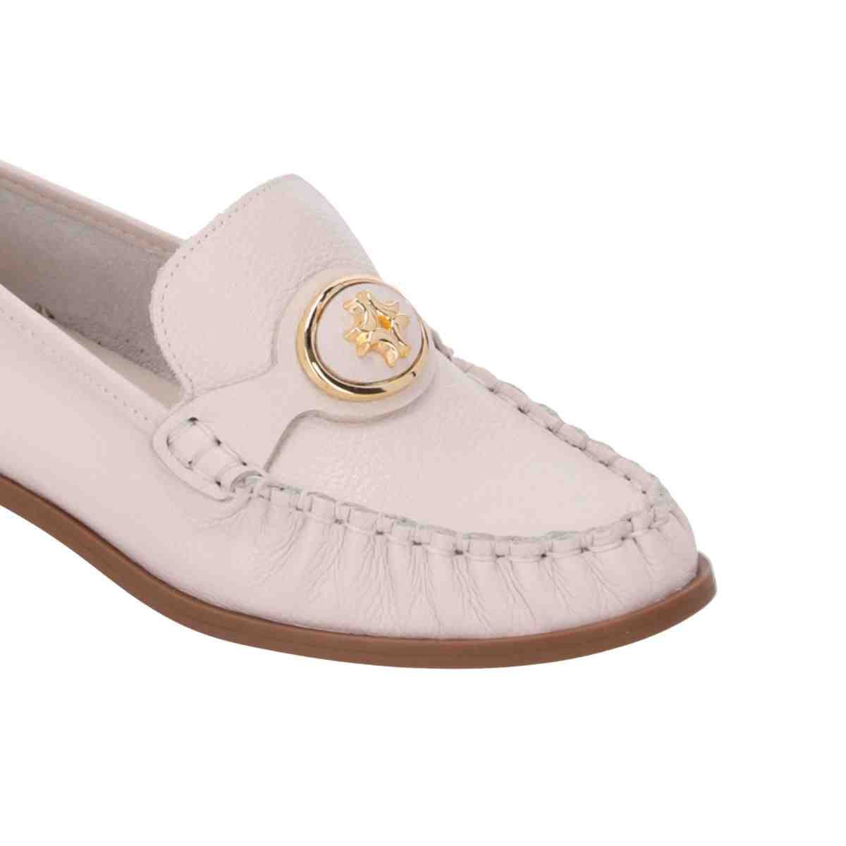 Sapato Feminino Mocassim Luz Da Lua New Ridge Panna Bege 3