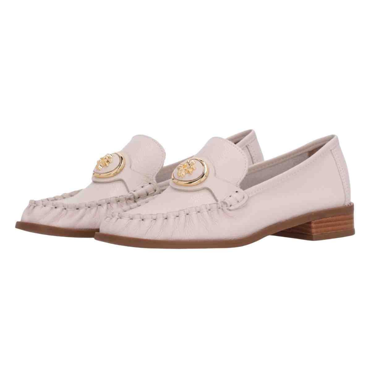 Sapato Feminino Mocassim Luz Da Lua New Ridge Panna Bege 5