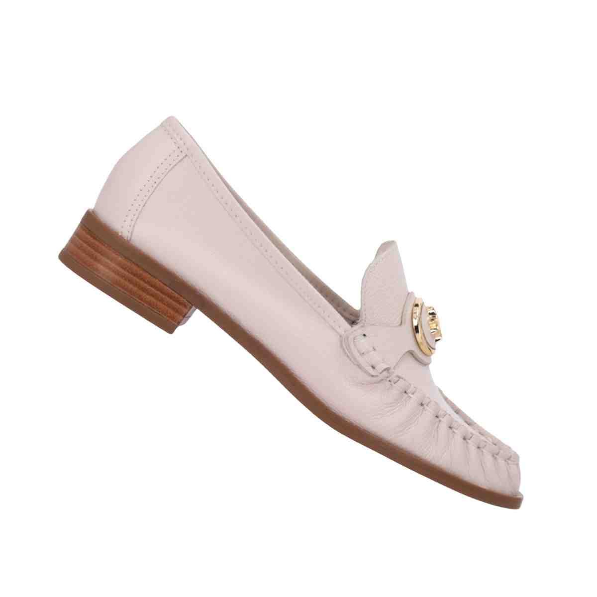 Sapato Feminino Mocassim Luz Da Lua New Ridge Panna Bege 6