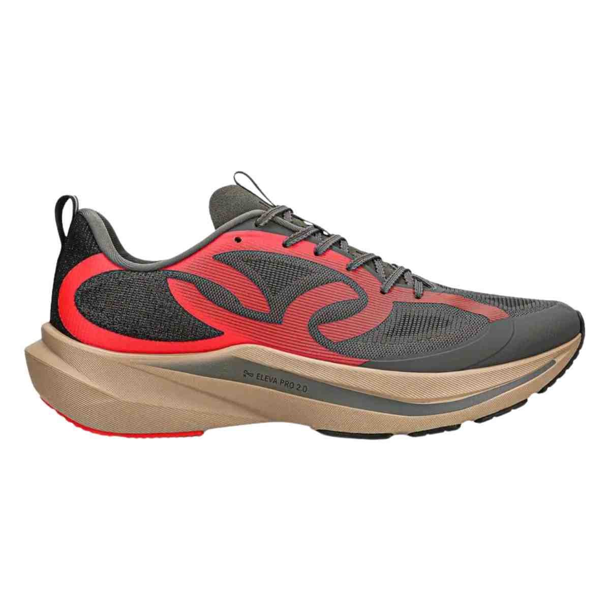 Tênis Corrida Masculino Olympikus Corre Vento 3 Cinza E Vermelho
