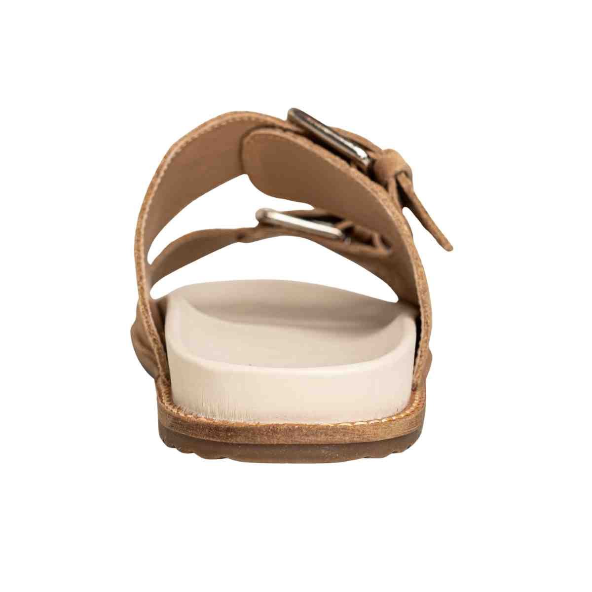 Papete Flat Feminina Monogramas Le Dm Camurça Bege Marrom 4