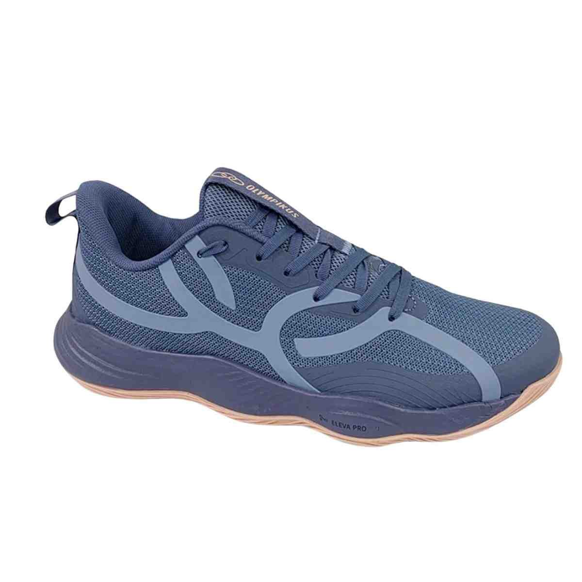 Tênis Corrida Feminino Olympikus Qu4dra 2 Azul Azul/Rosa 2
