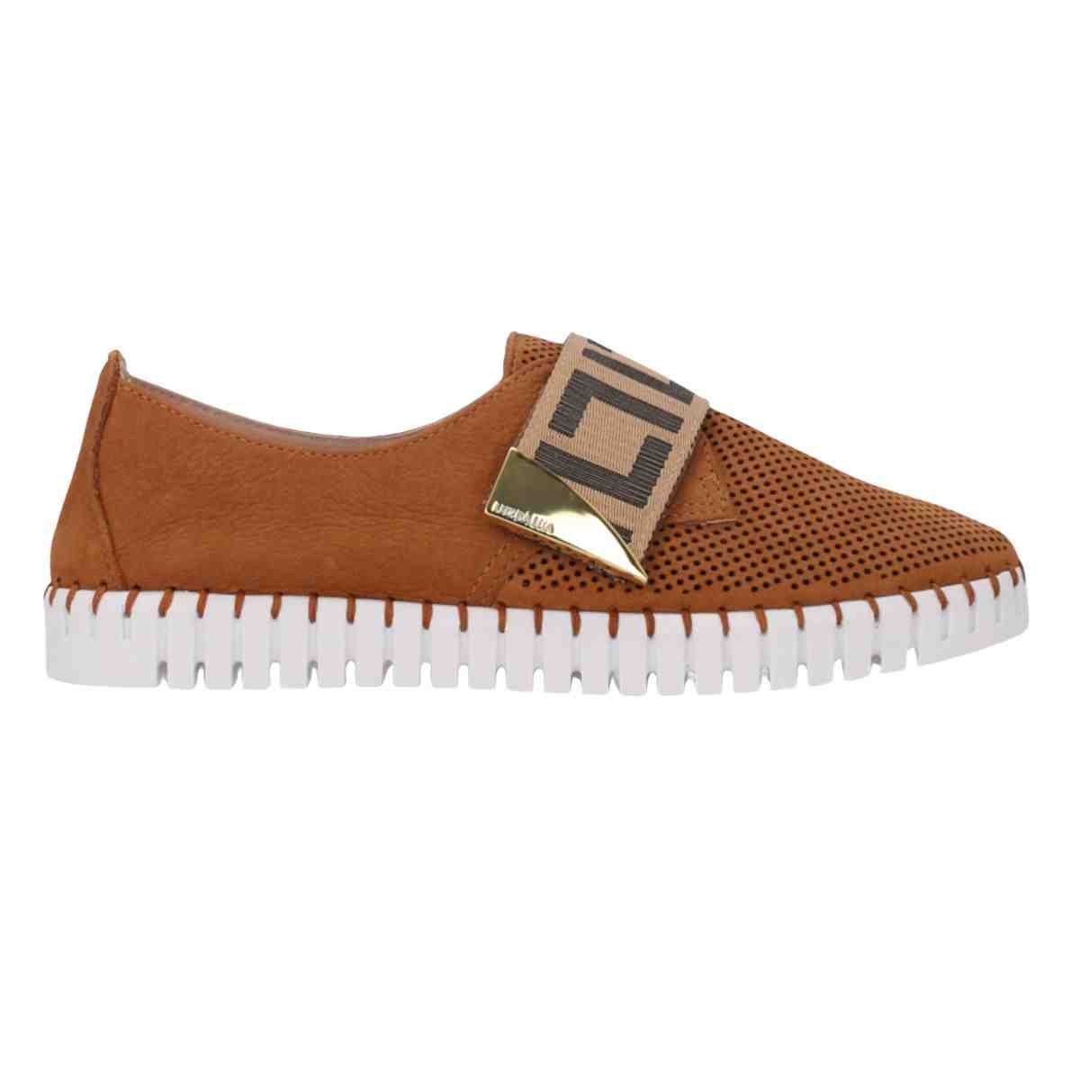 Tênis Moda Feminino Luz Da Lua Bison Caramelo