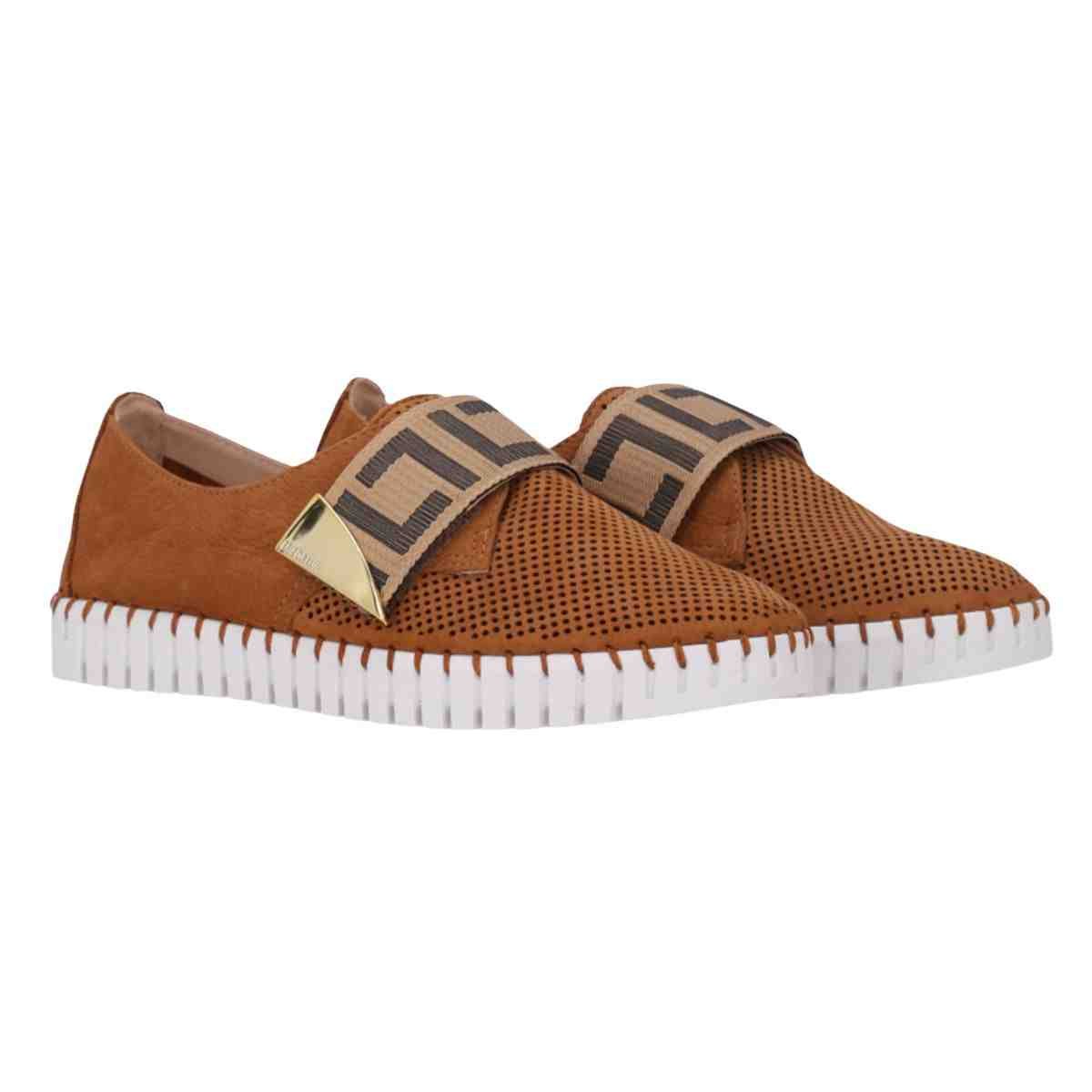 Tênis Moda Feminino Luz Da Lua Bison Caramelo Marrom 2