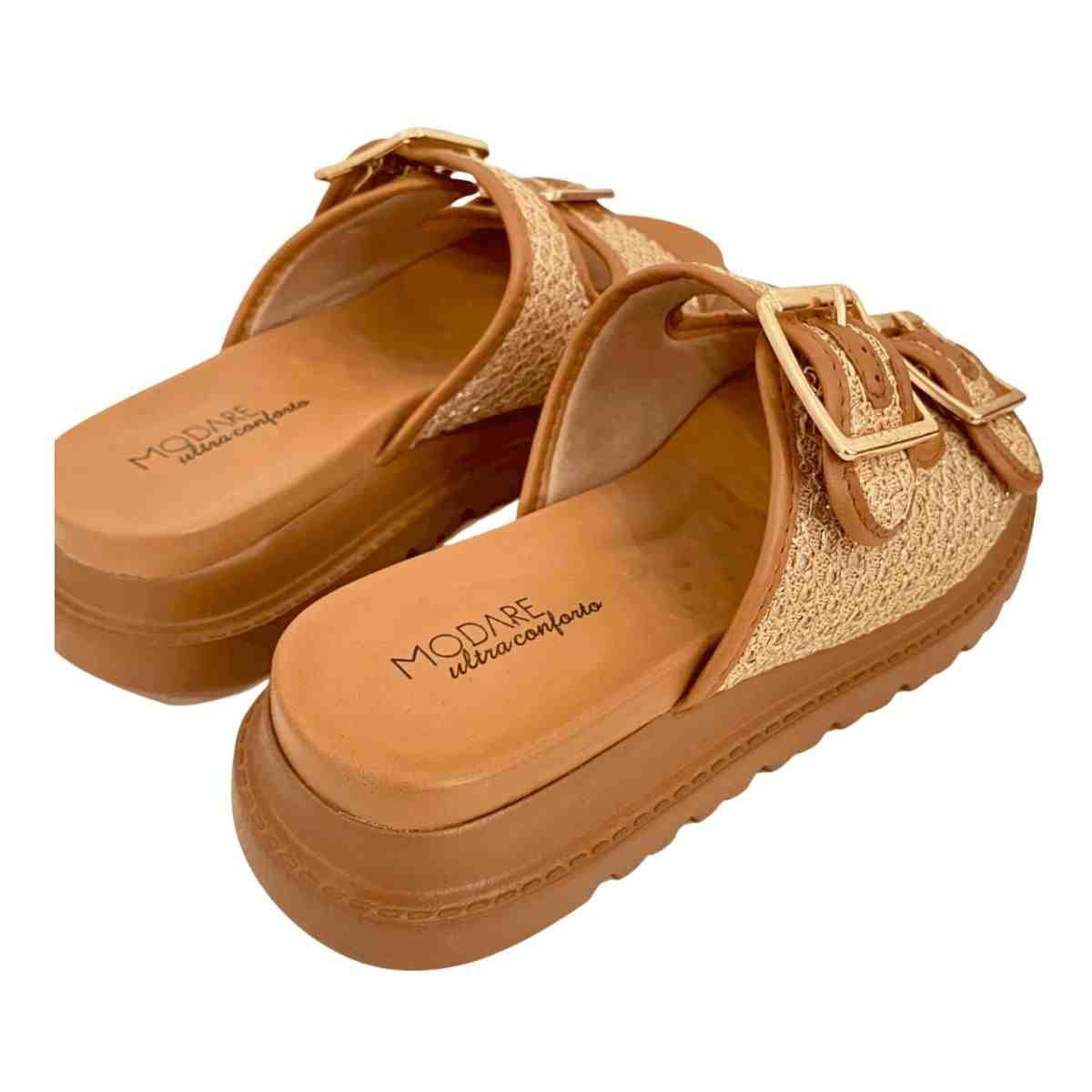Tamanco Feminino Papete Modare Ultraconforto Marrom Marrom 7