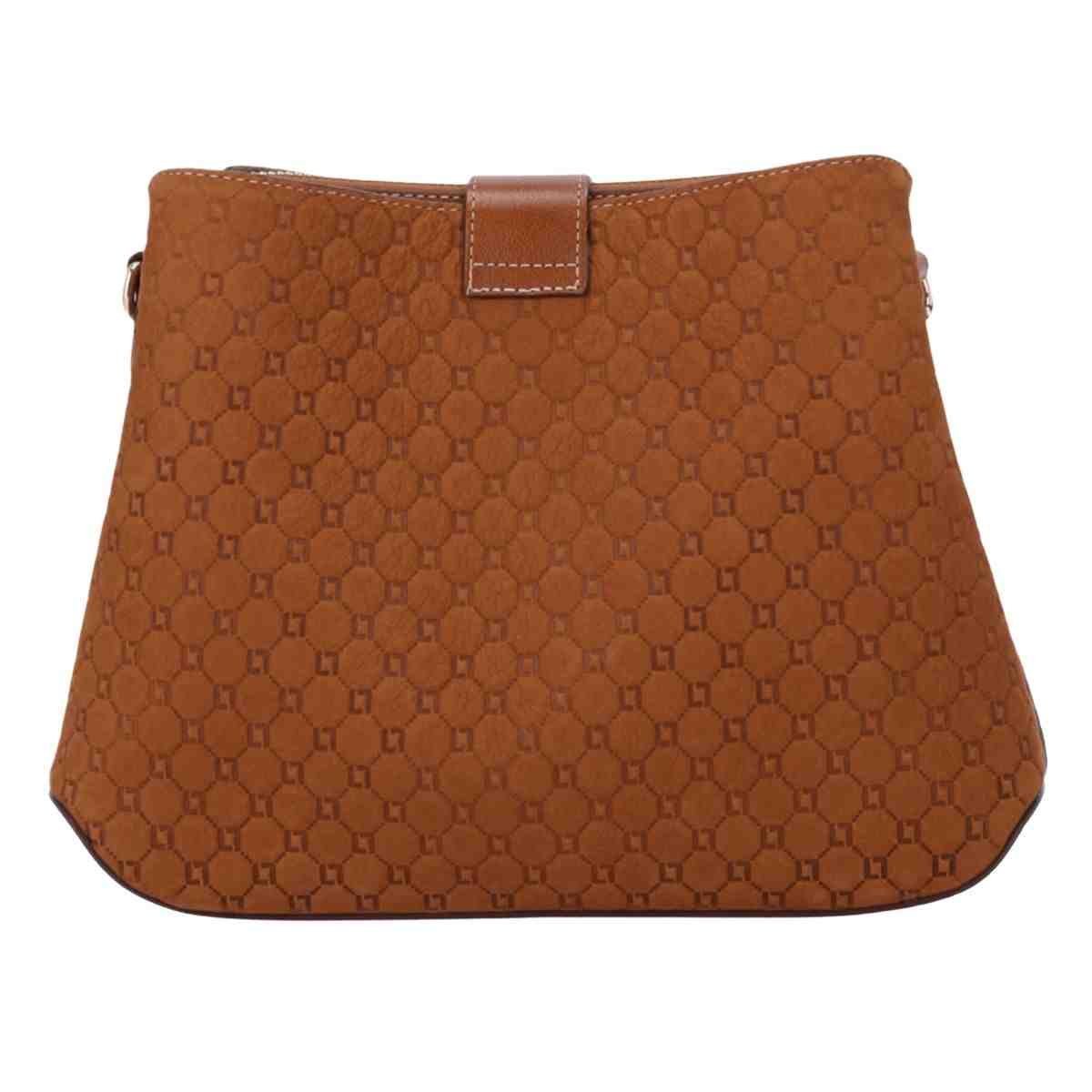 Bolsa Feminina Tiracolo Média Luz Da Lua Bison Caramelo Marrom 5