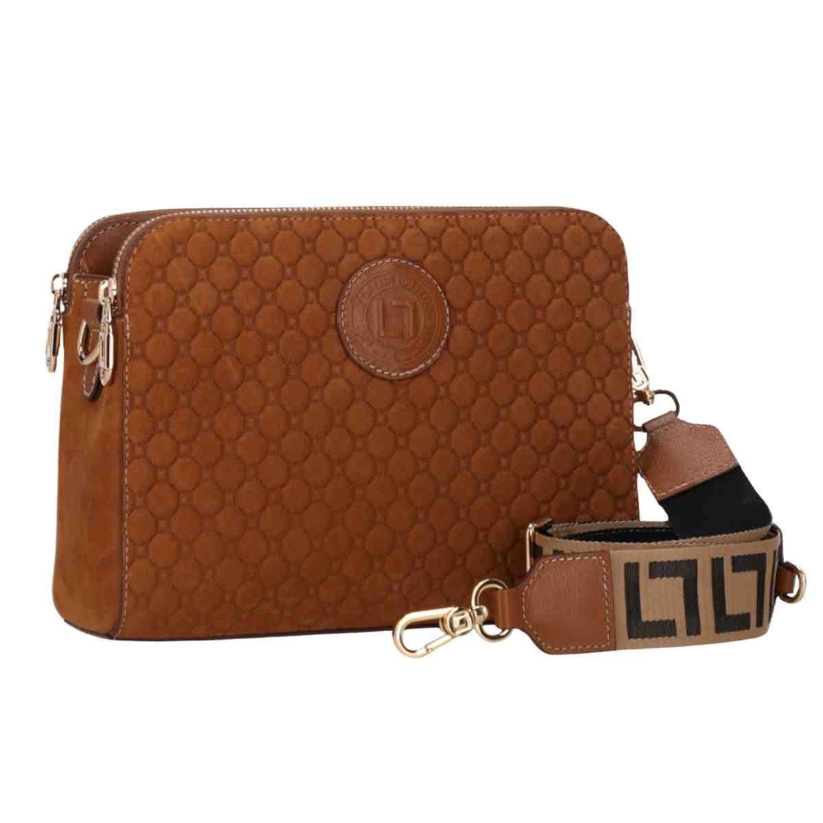 Bolsa Feminina Tiracolo Média Luz Da Lua Atacama Caramelo Marrom 2