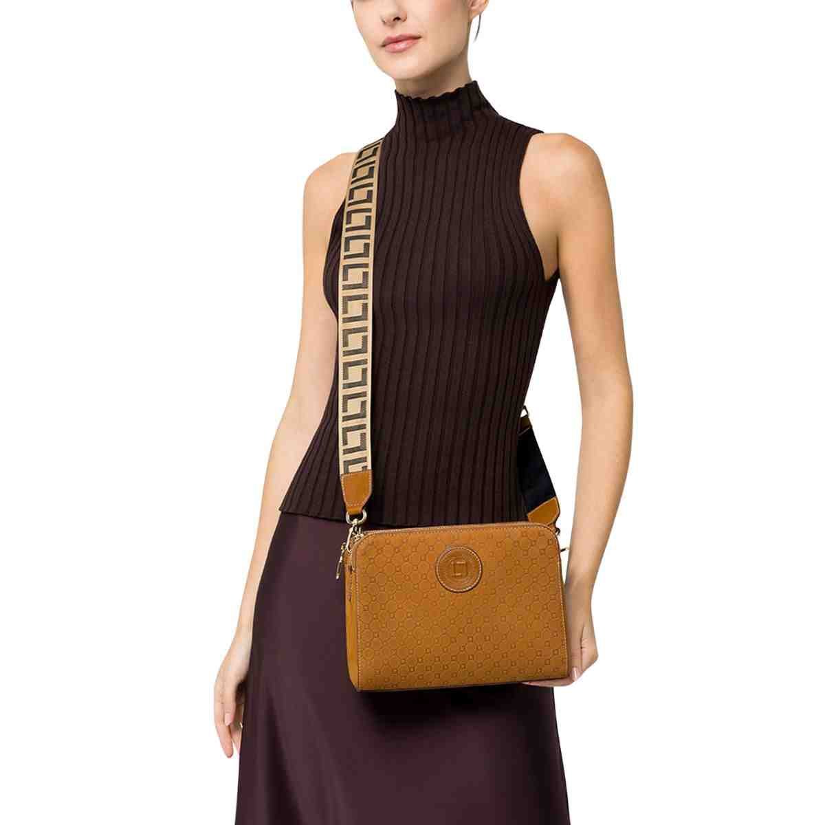 Bolsa Feminina Tiracolo Média Luz Da Lua Atacama Caramelo Marrom 4
