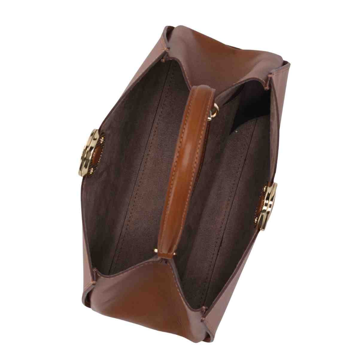 Bolsa Feminina Diana Tote Luz Da Lua Atacama Caramelo Marrom 3