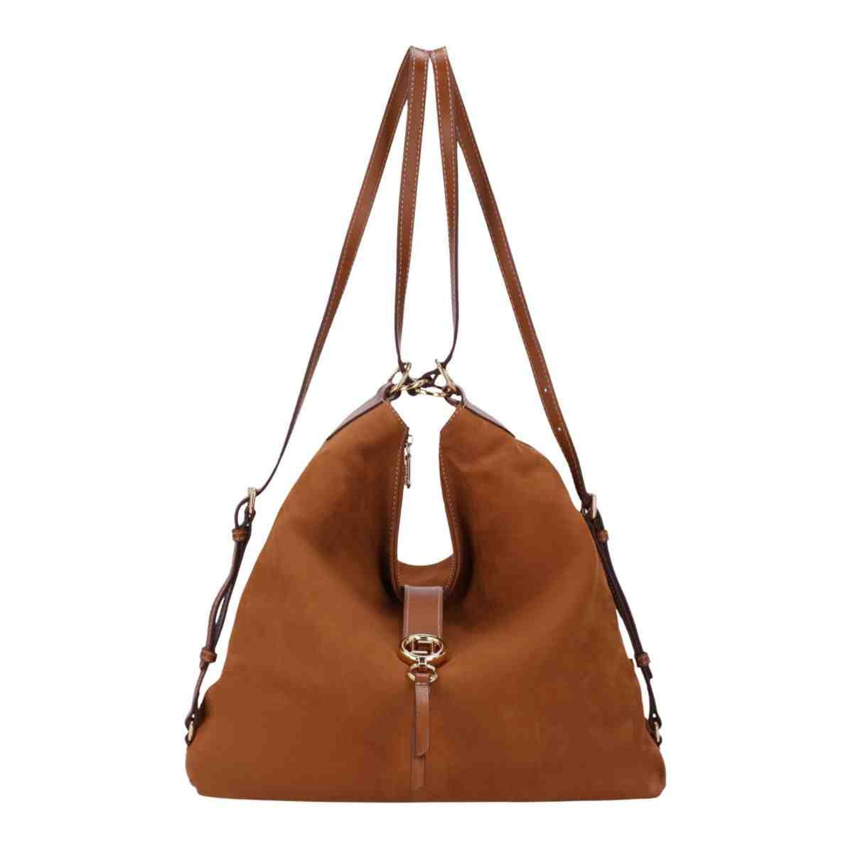 Bolsa Feminina Hobo Grande Luz Da Lua Bison Caramelo Marrom 3